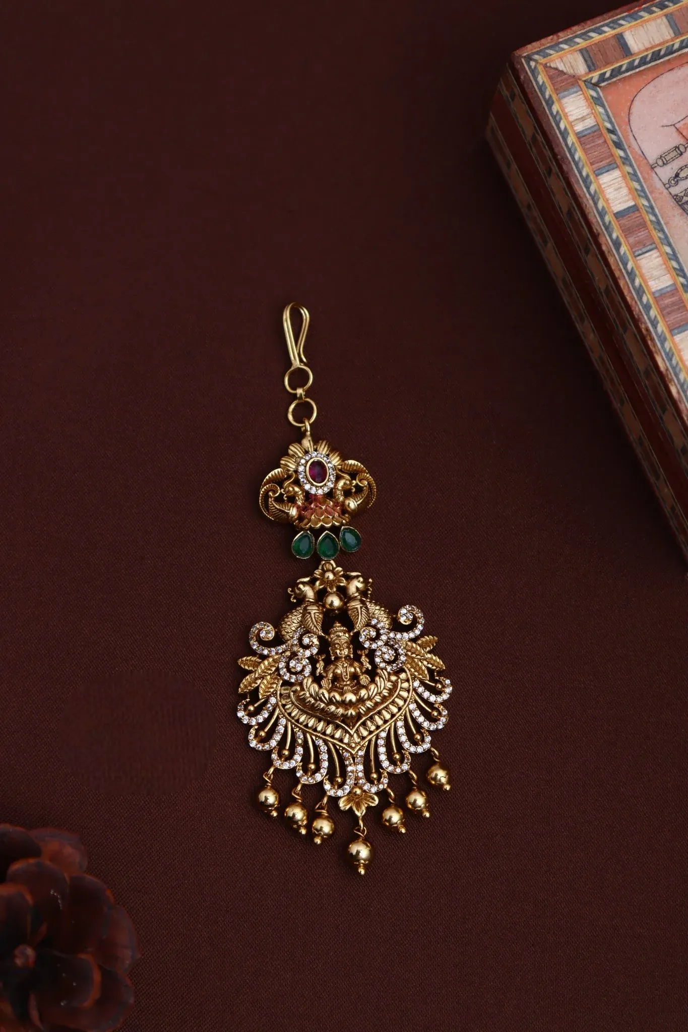 Goddess Peacock Maang Tikka